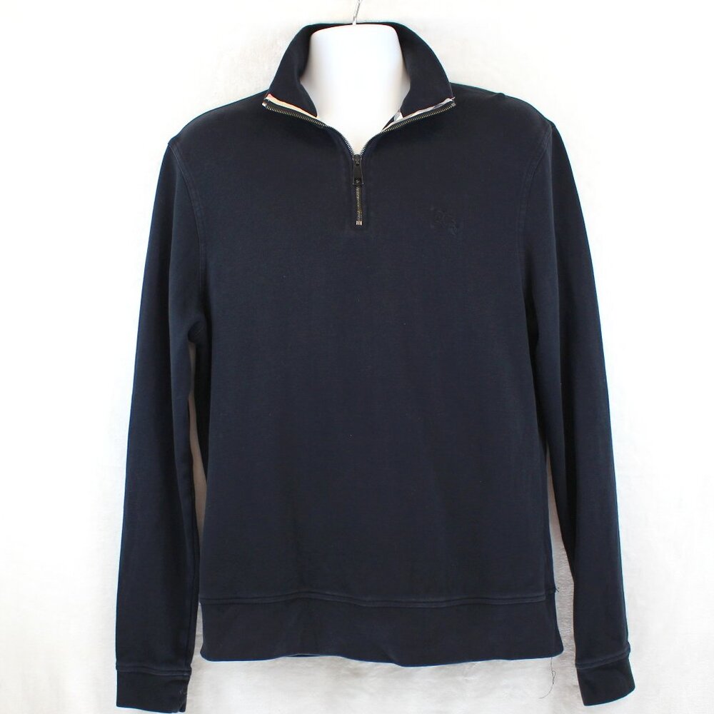 Burberry Wool Cotton 1/4 Zip Sweatshirt (L)